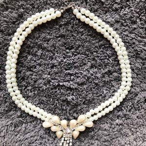 Pearl & Diamond Necklace